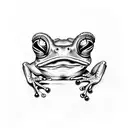a frog that looks like elvis presley tattoo design idea