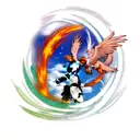 arab phoenix  tattoo design idea