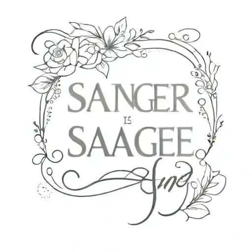 Daughter's birthday June 10 her name is Saige  tattoo design idea
