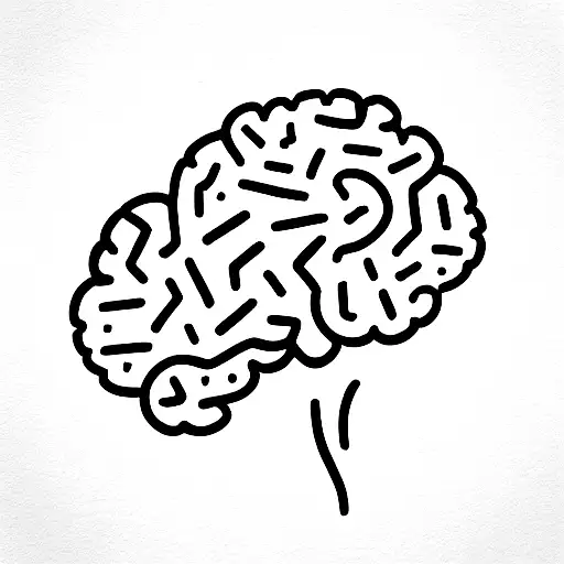 a brain and a heart connected by vasculature  tattoo design idea