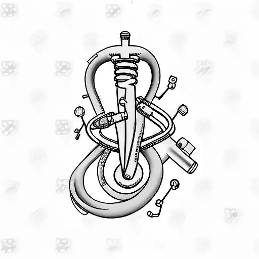 A minimalist tattoo of a nurse's stethoscope with musical notes flowing out of the earpieces. tattoo design idea