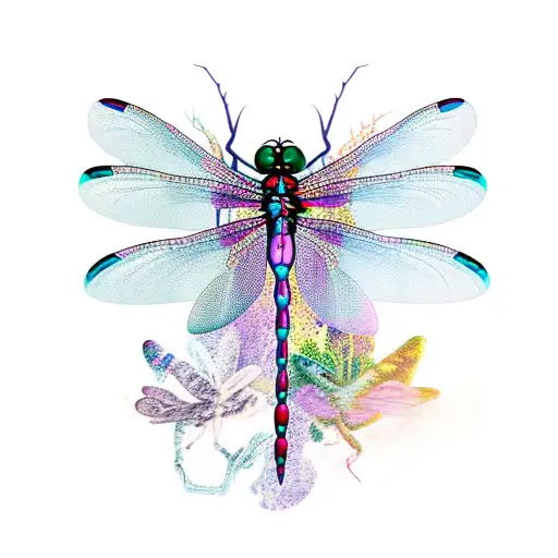 Dragonfly tattoo design idea