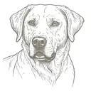labrador retriever tattoo design idea