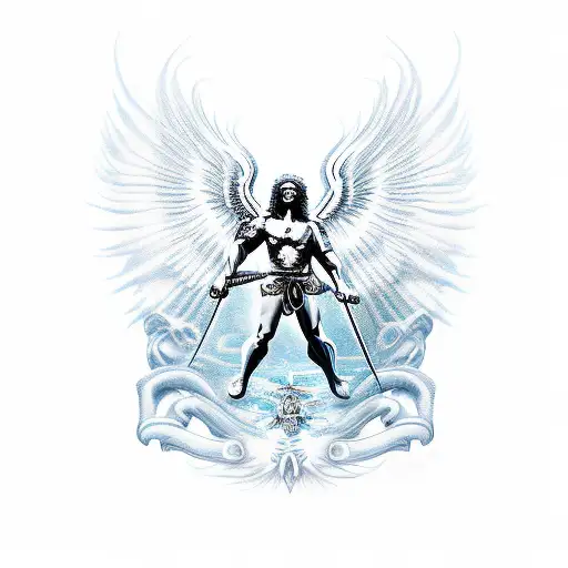 st michael archangel  tattoo design idea