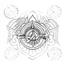 11:11 blessed tattoo design idea