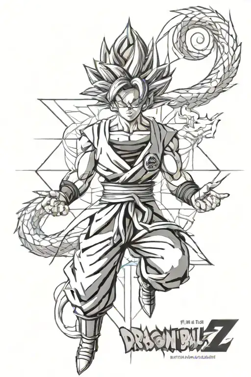 dragon ball z tattoo design idea