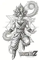 dragon ball z tattoo design idea