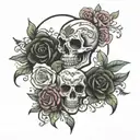 married friday 13th tattoo design idea