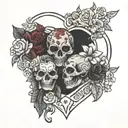 married friday 13th tattoo design idea