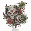 married friday 13th tattoo design idea