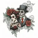 married friday 13th tattoo design idea