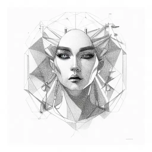  golden ratio gay woman tattoo design idea