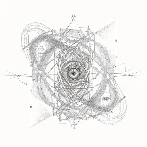 Dna string Gay golden ratio  tattoo design idea