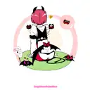 lower back cute bat tattoo design idea