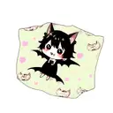 cute bat tattoo design idea