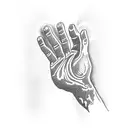 praying hands  tattoo design idea