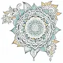 mandala design incorporating elements tattoo design idea