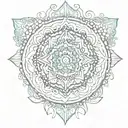 mandala design incorporating elements tattoo design idea