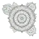mandala design incorporating elements tattoo design idea