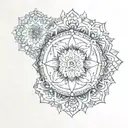 mandala design incorporating elements tattoo design idea