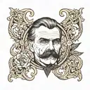 friedrich nietzsche nihilism tattoo design idea