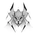 number 6 made from an arrow tattoo design idea