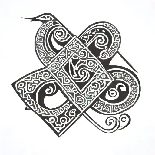 Greek arm band tattoo design idea