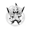 pikachu tattoo design idea