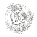a symbol that represents a mothers love for her son tattoo design idea
