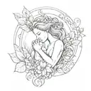 a symbol that represents a mothers love for her son tattoo design idea