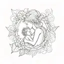 a symbol that represents a mothers love for her son tattoo design idea