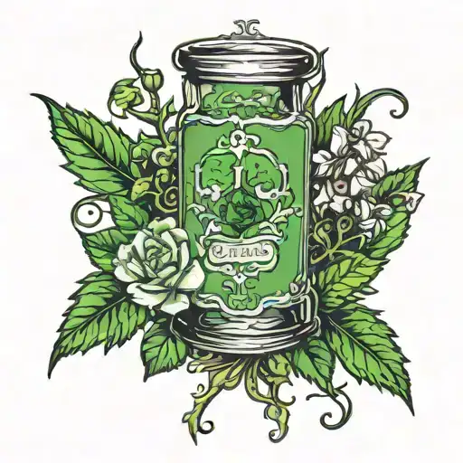 Artemisia absinthium, peak, blood, age tattoo design idea