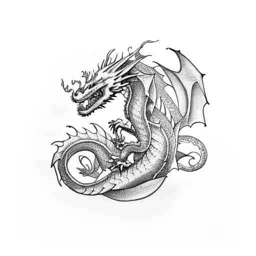 Dragon with flowers tattoo | Dragon tattoo for women, Dragon tattoo,  Picture tattoos