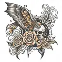 Everything passes tattoo design idea