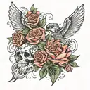 Everything passes tattoo design idea
