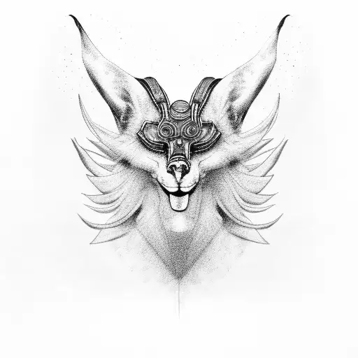 Anubis tattoo design idea