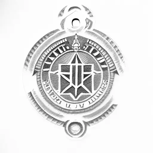 military id tags, forever love J&C tattoo design idea