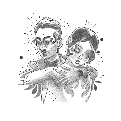Joji slow dancing in the dark  tattoo design idea