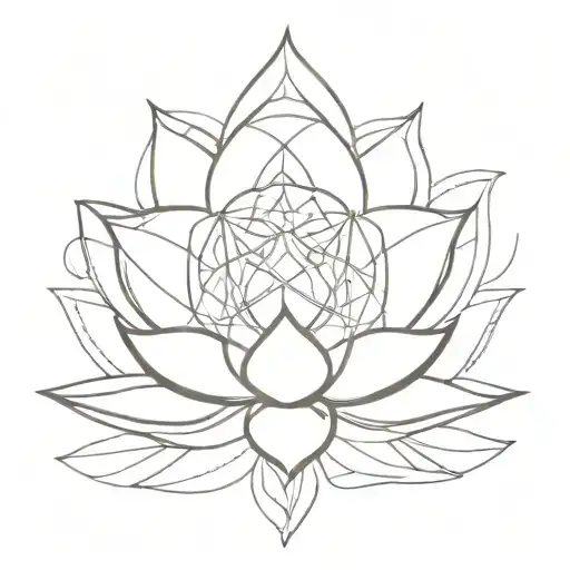 You can create a unique original tattoo which includes the 7 chakras, sacred geometry and the lotus flower tattoo design idea