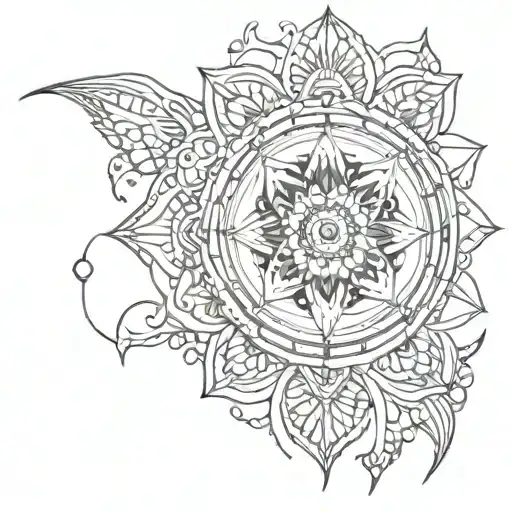 You can create a unique original tattoo which includes the 7 chakras, sacred geometry and the lotus flower tattoo design idea