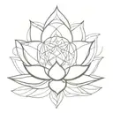 You can create a unique original tattoo which includes the 7 chakras, sacred geometry and the lotus flower tattoo design idea