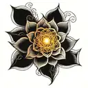 Well, create a unique original tattoo that includes the 7 chakras with sacred geometry and the lotus flower. tattoo design idea