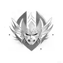 Cursed sasuke  tattoo design idea