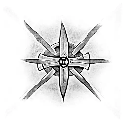 biohazard Celtic cross  tattoo design idea