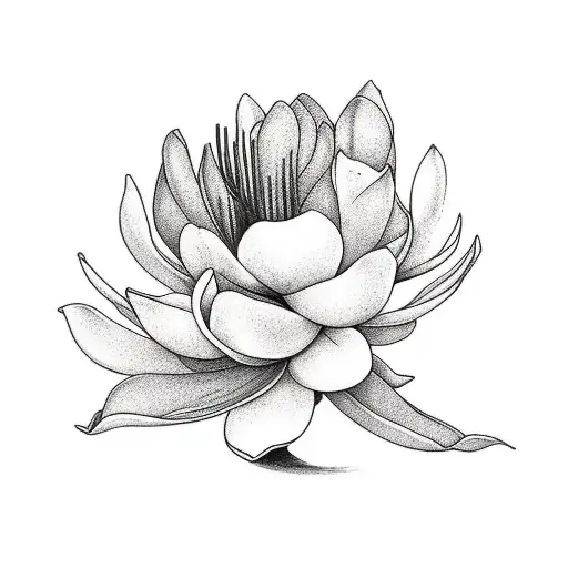 Magnolia flower, "Family over Everything"  tattoo design idea