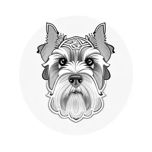 Tribal "Schnauzer" Tattoo Idea - BlackInk