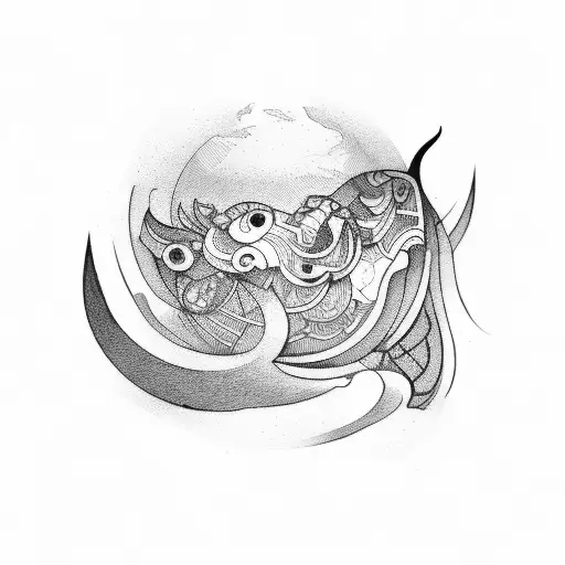 lines  tattoo design idea