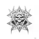 metallica logo tattoo design idea