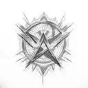 metallica logo tattoo design idea