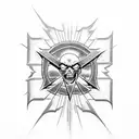 metallica logo tattoo design idea